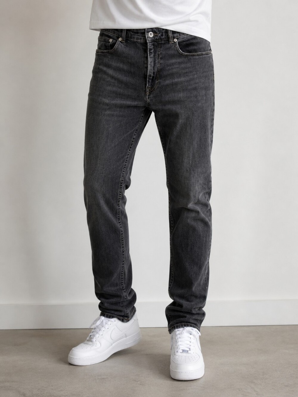 LACOSTE SLIM FIT JEANS GREY WASH W33 L32 STRAIGHT LEG CLASSIC DENIM